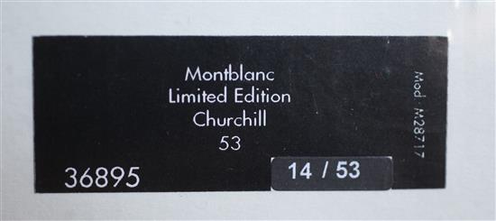 A Montblanc Sir Winston Churchill limited edition 53 fountain pen,